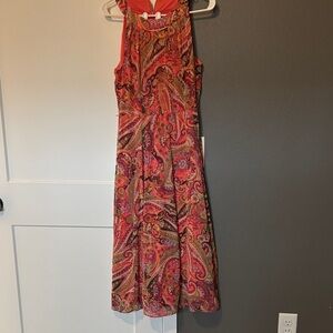 Tommy Hilfiger Multicolor Paisley Midi Dress